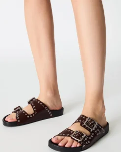 Abott Burgundy Leather