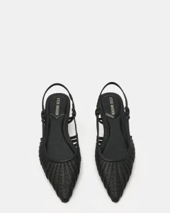 Alandria Black Raffia