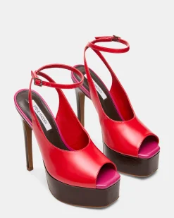 Alaric Red Leather