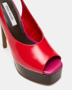 Alaric Red Leather
