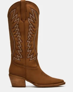 Albany Stitch Cognac Suede