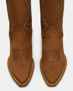 Albany Stitch Cognac Suede