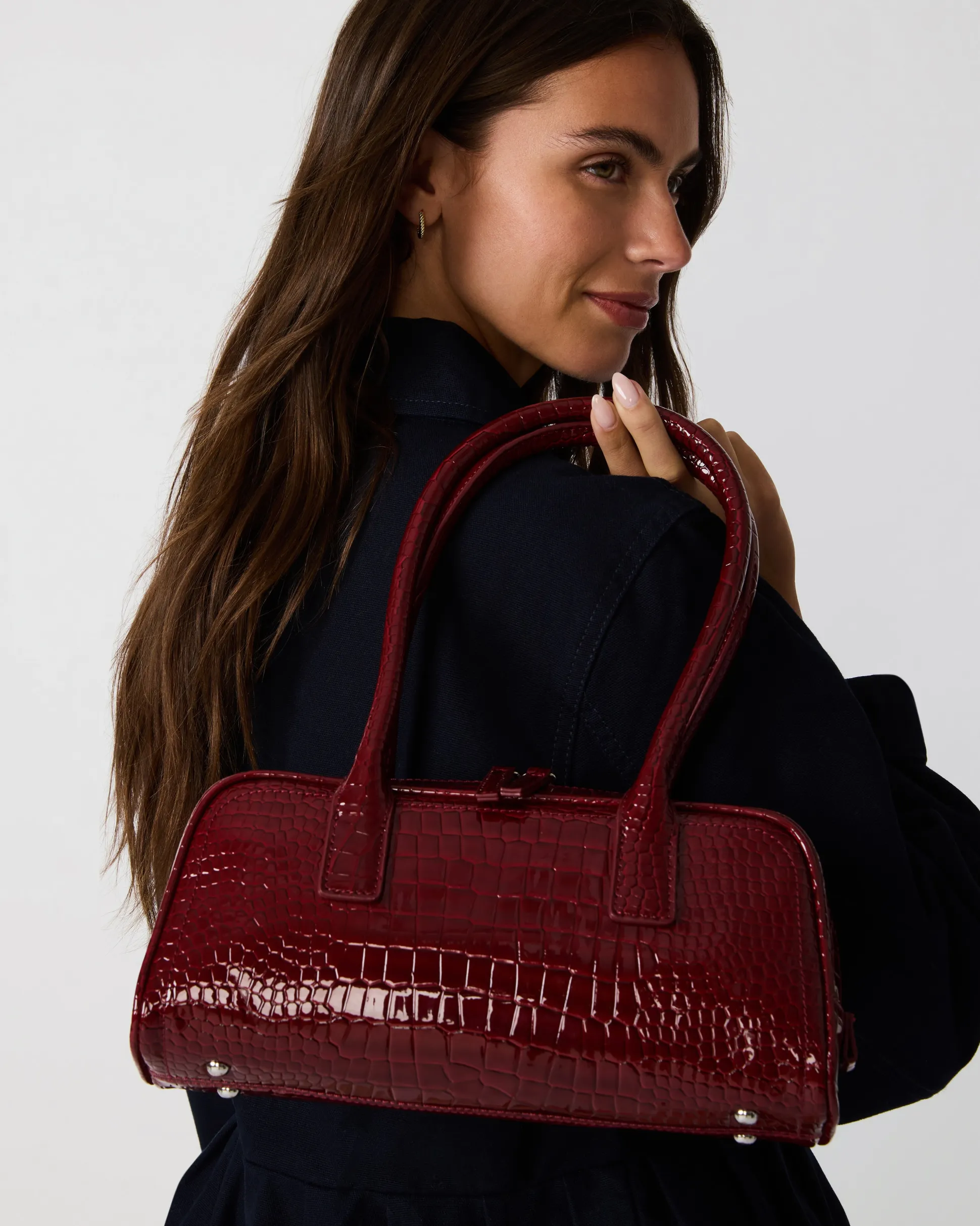 Anise Bag Red Crocodile