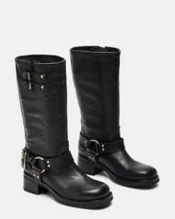 Astor Black Leather