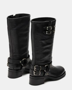 Astor Black Leather