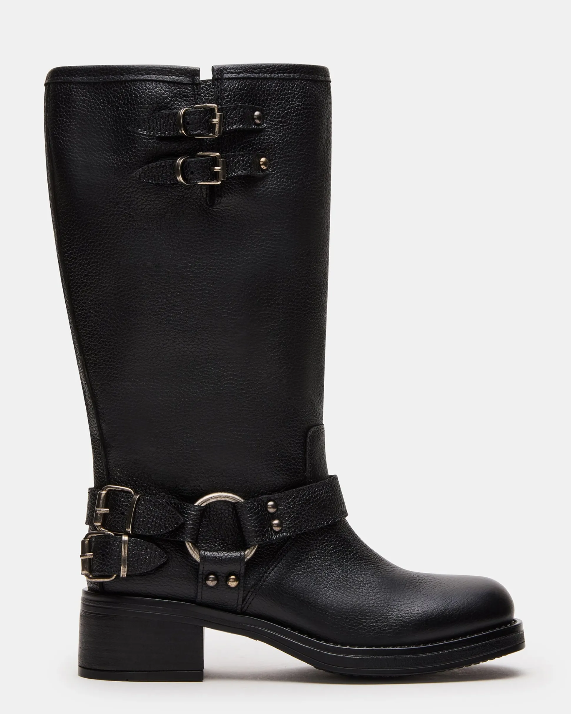 Astor Black Leather Wide Calf