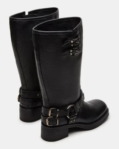 Astor Black Leather Wide Calf