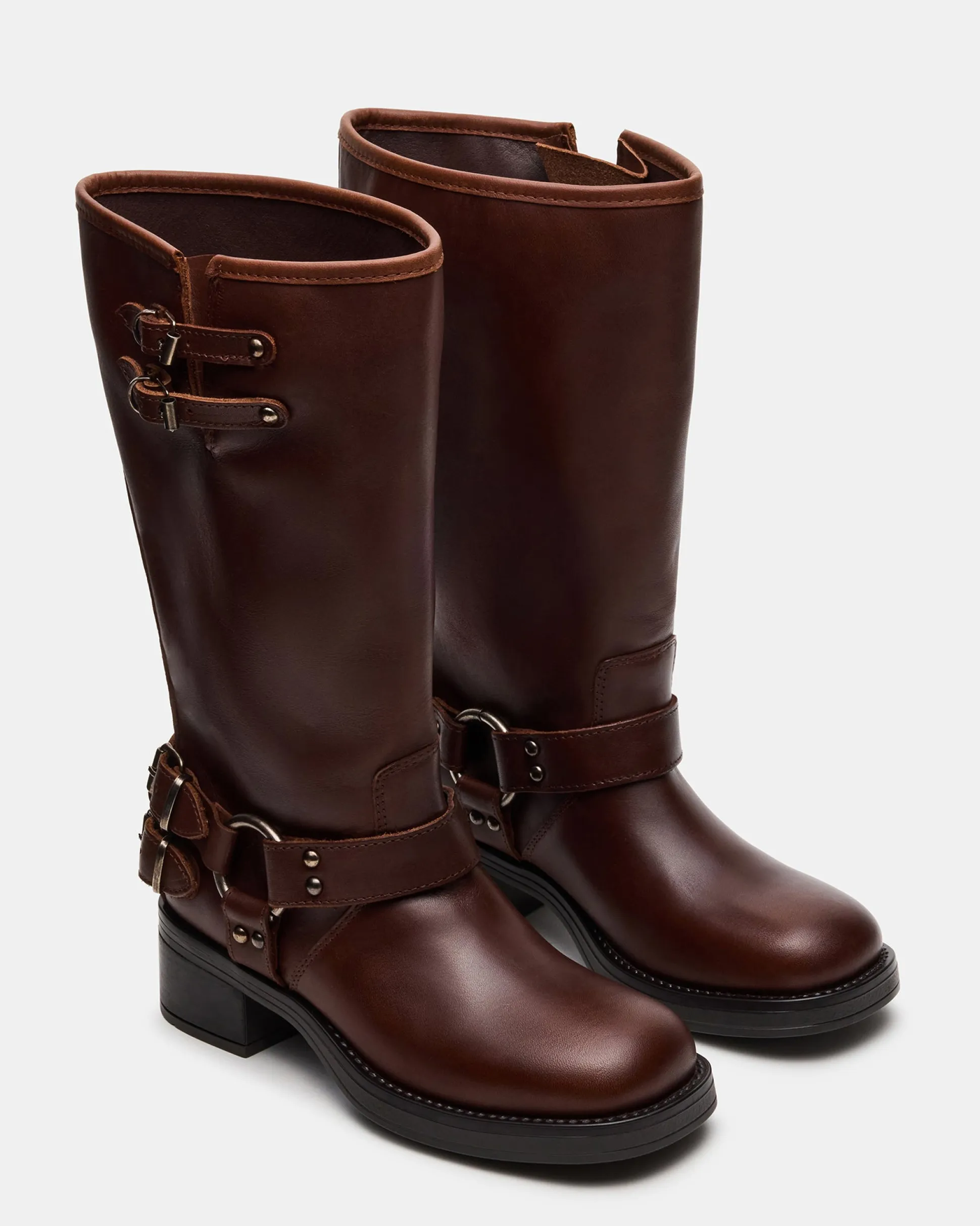 Astor Brown Leather Wide Calf