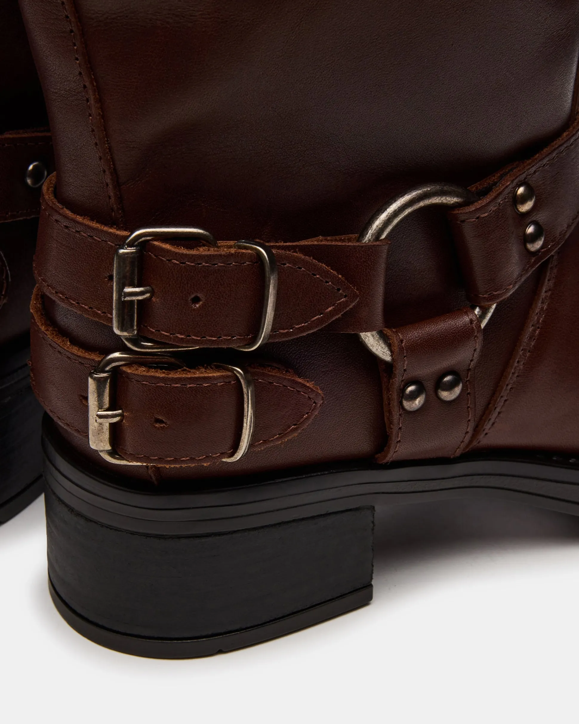 Astor Brown Leather Wide Calf