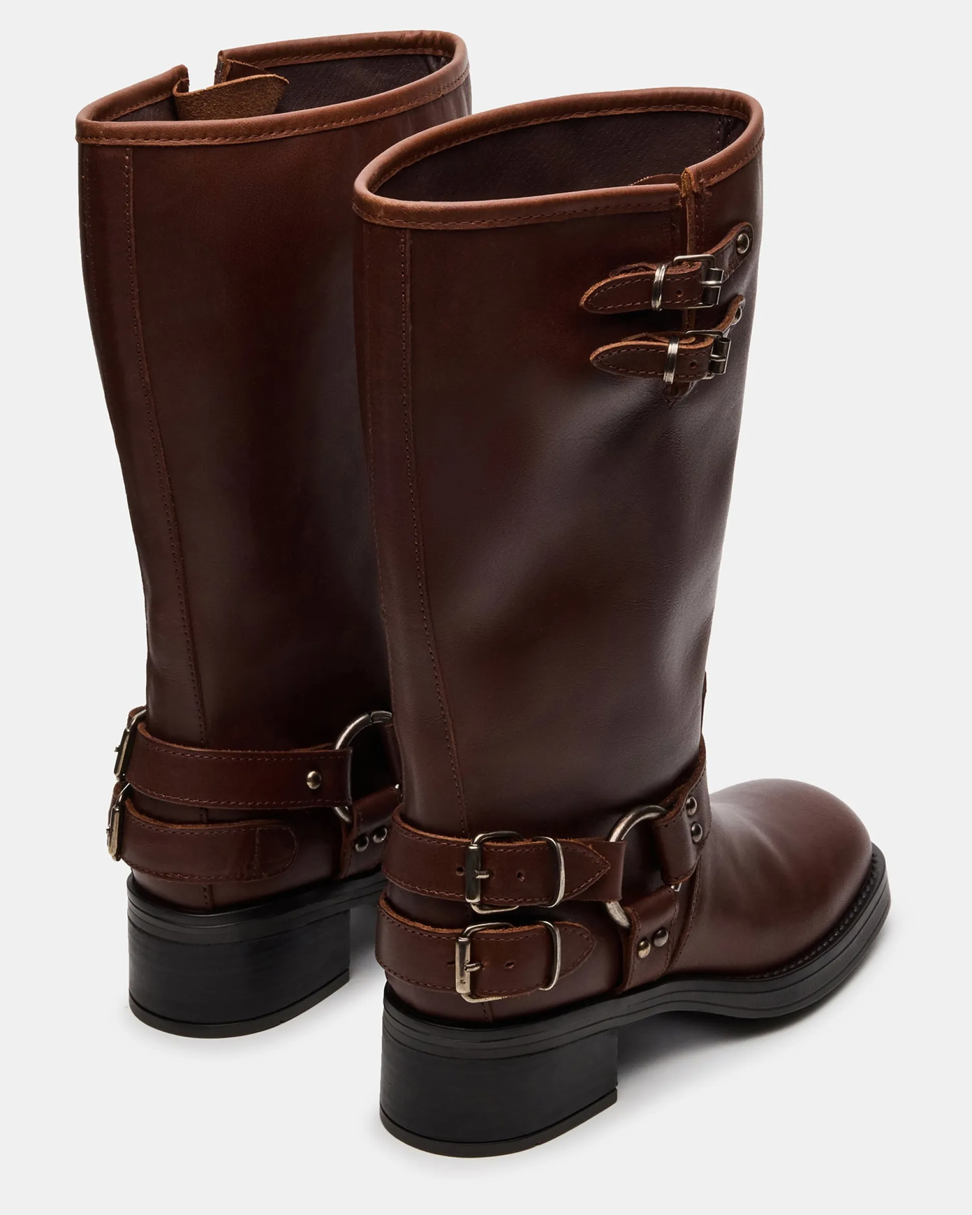 Astor Brown Leather Wide Calf