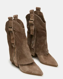 Aubrielle Taupe Suede