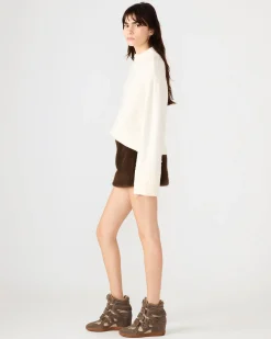 Aviva Faux Fur Skirt Dark Espresso