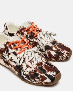 Aziel Brown Cow Print