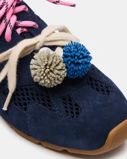 Aziel Sneaker & Pom Shoe Charm Blue/multi Bundle