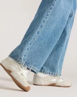 Aziel White Suede