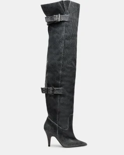 Baddie Black Distressed