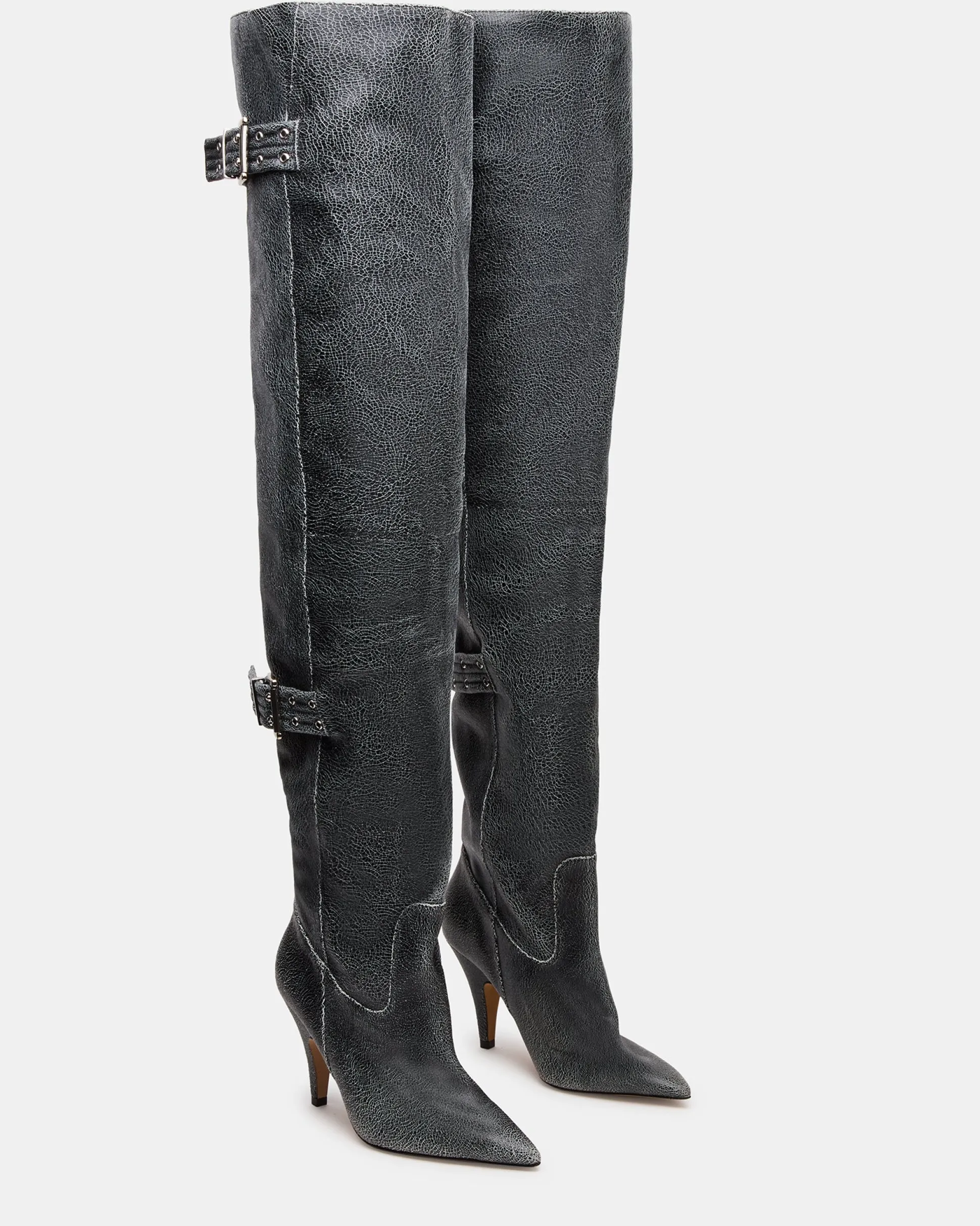 Baddie Black Distressed
