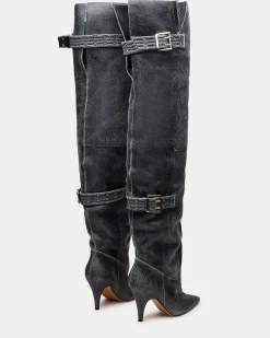 Baddie Black Distressed
