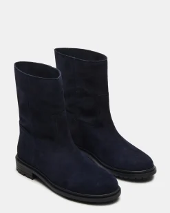 Bates Navy Suede