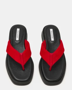 Bella Red Suede
