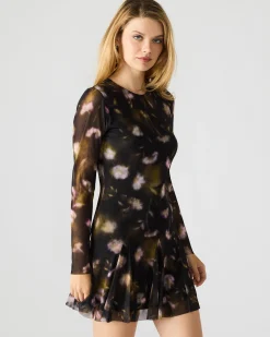 Bliss Dress Black Ditsy Floral