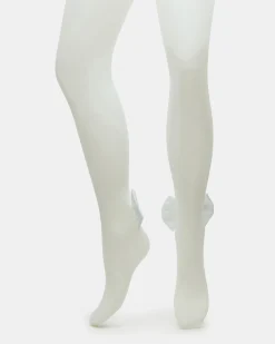 Bridal Bow Tights Sheer White