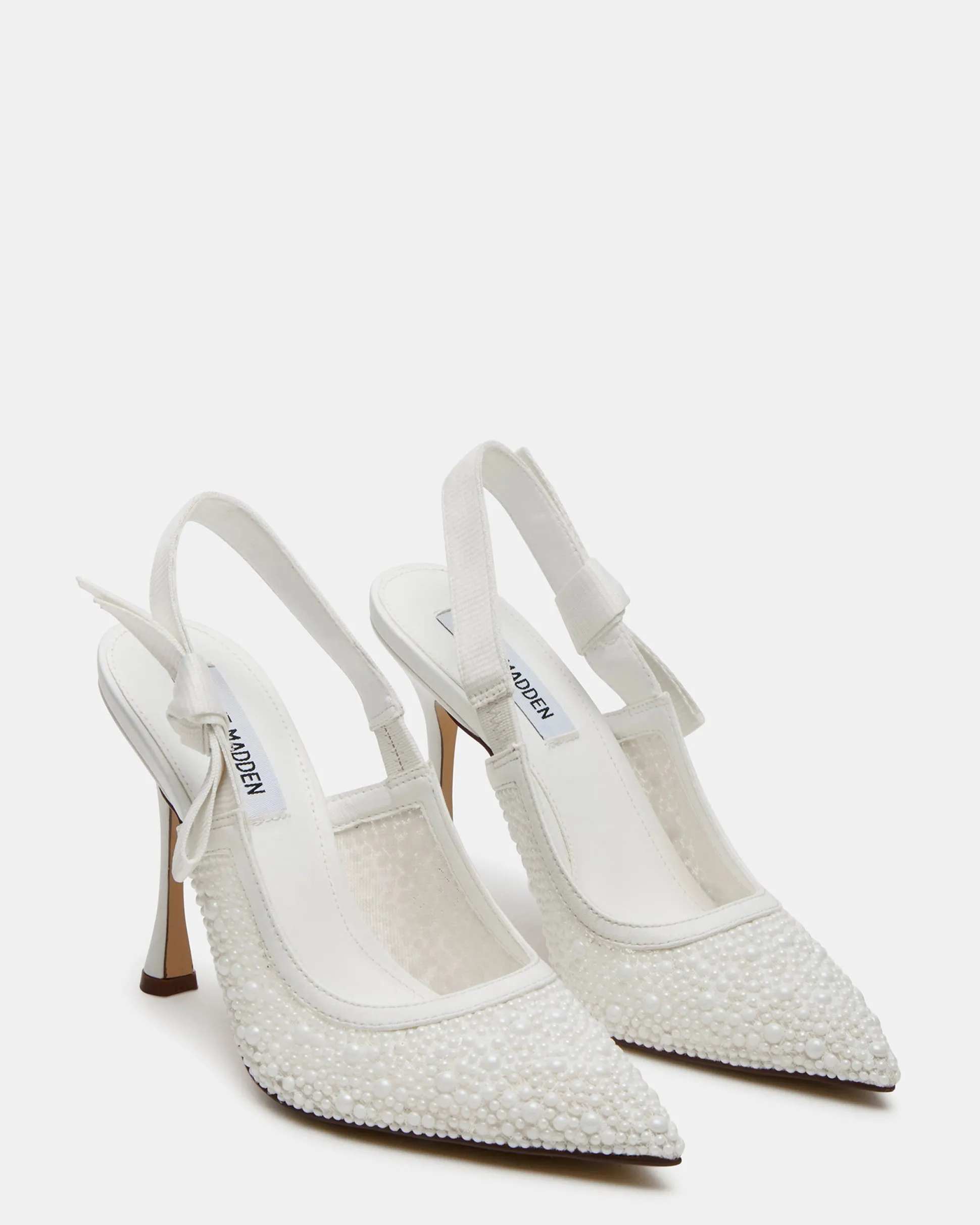 Bri White Lace Pearl