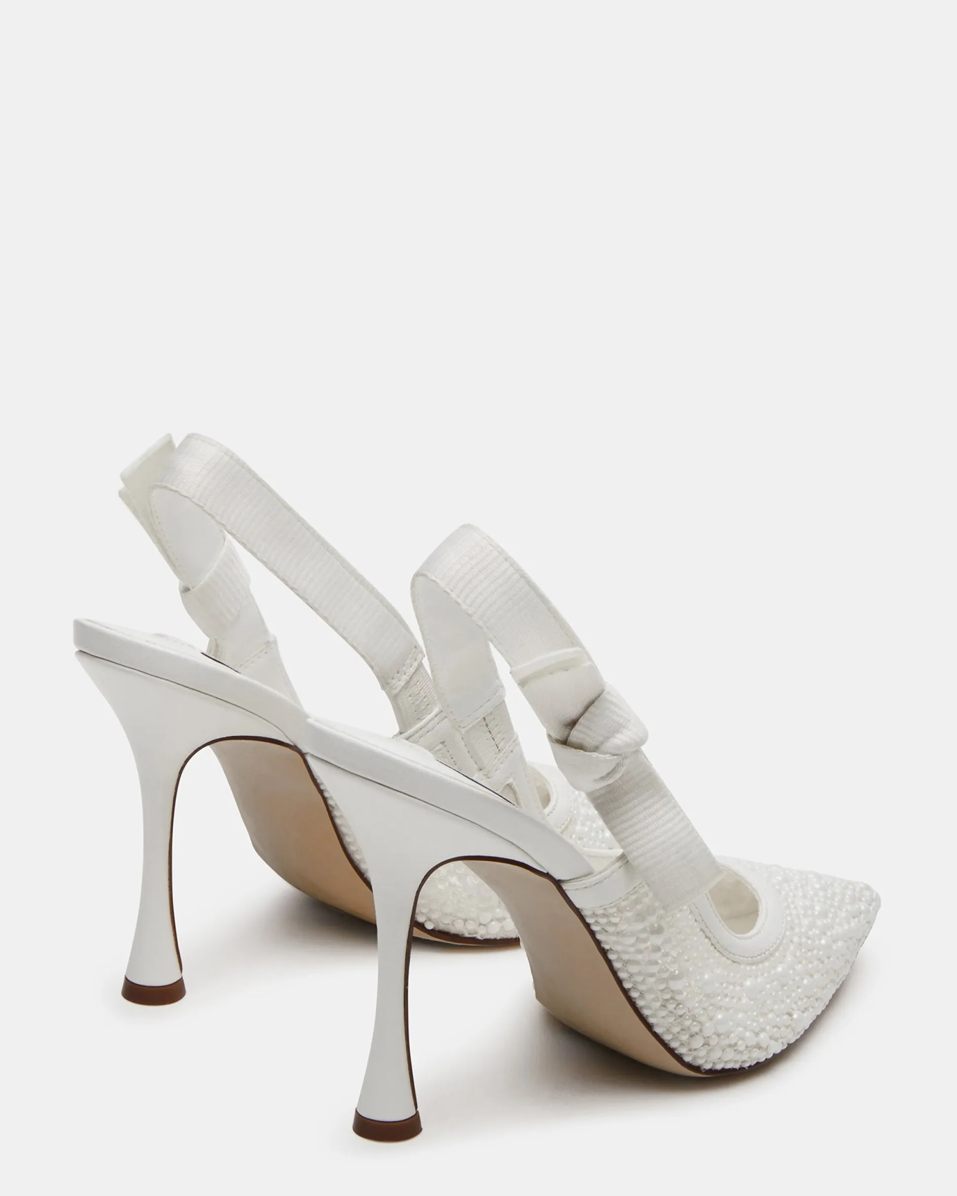 Bri White Lace Pearl