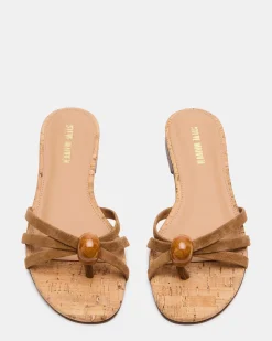 Calissi Stone Chestnut Suede