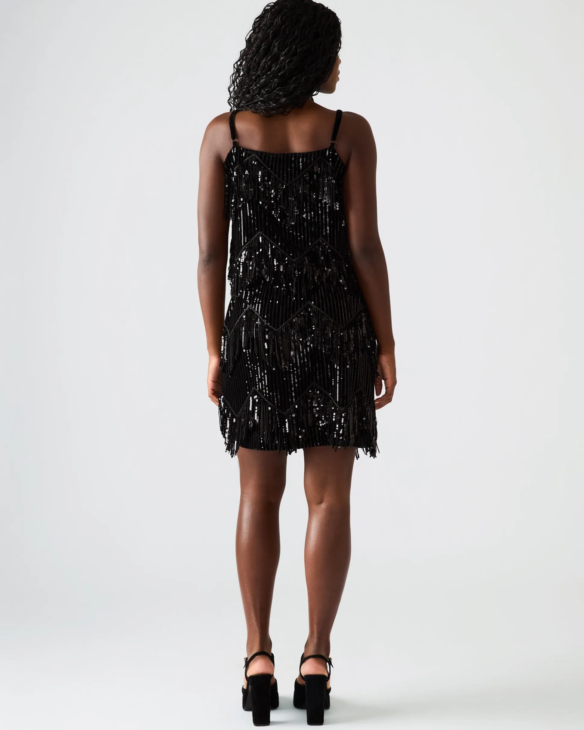 Cindi Sequin Skirt Black