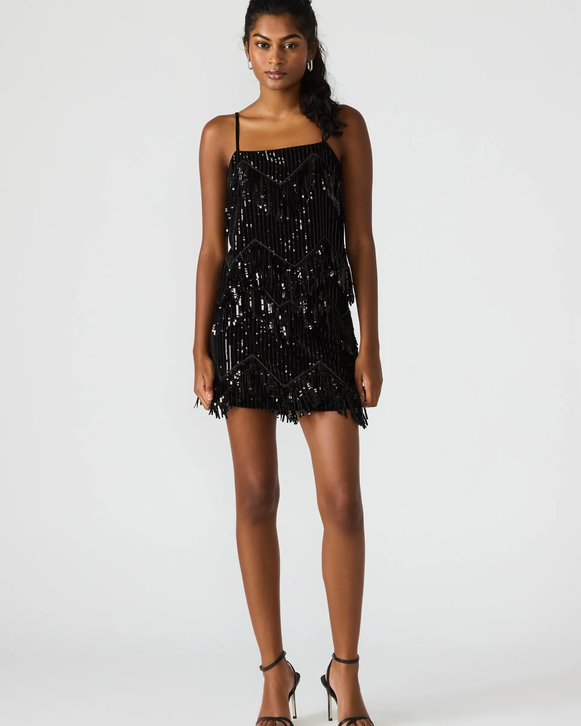 Cindi Sequin Skirt Black