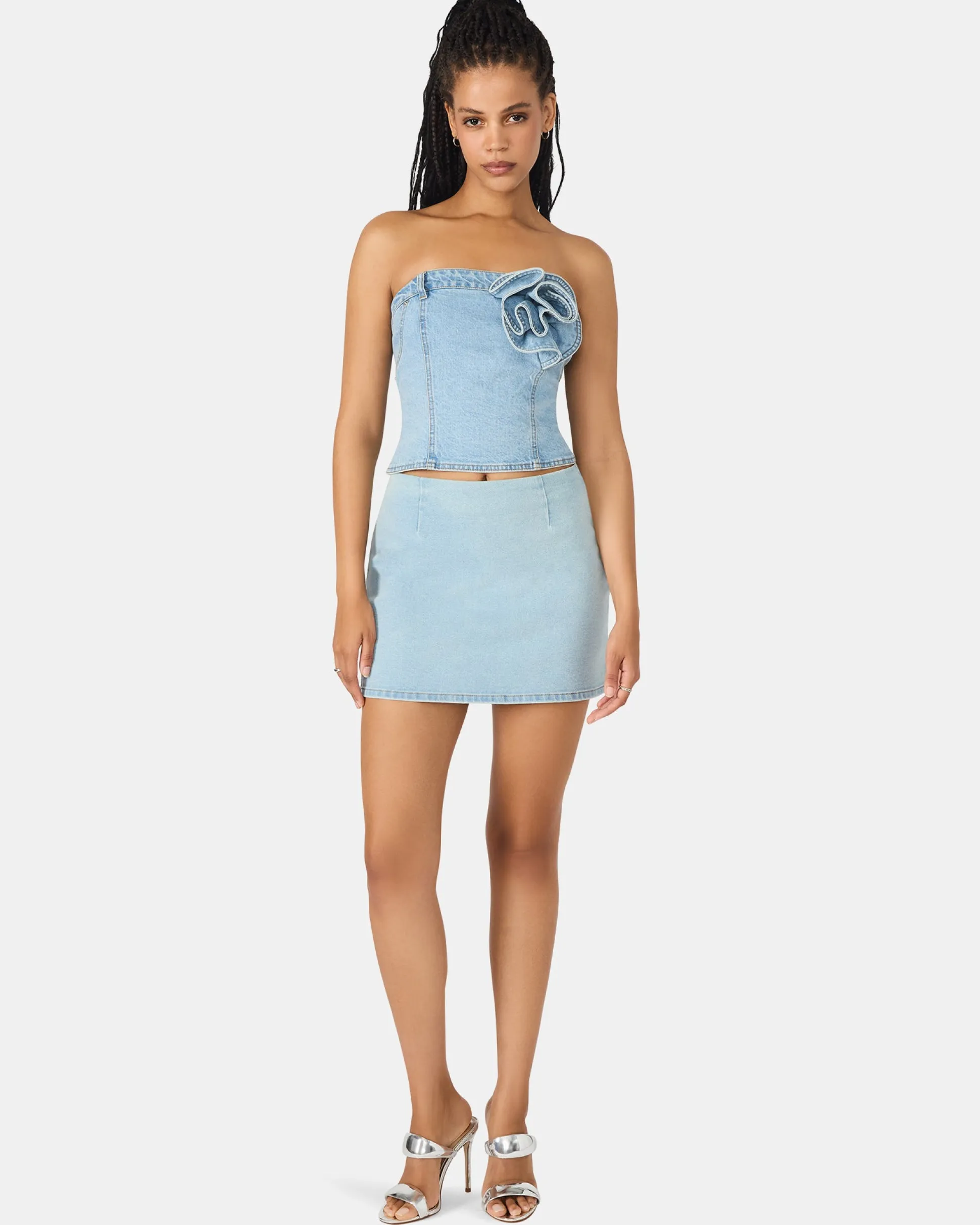 Cindi Skirt Delft Blue