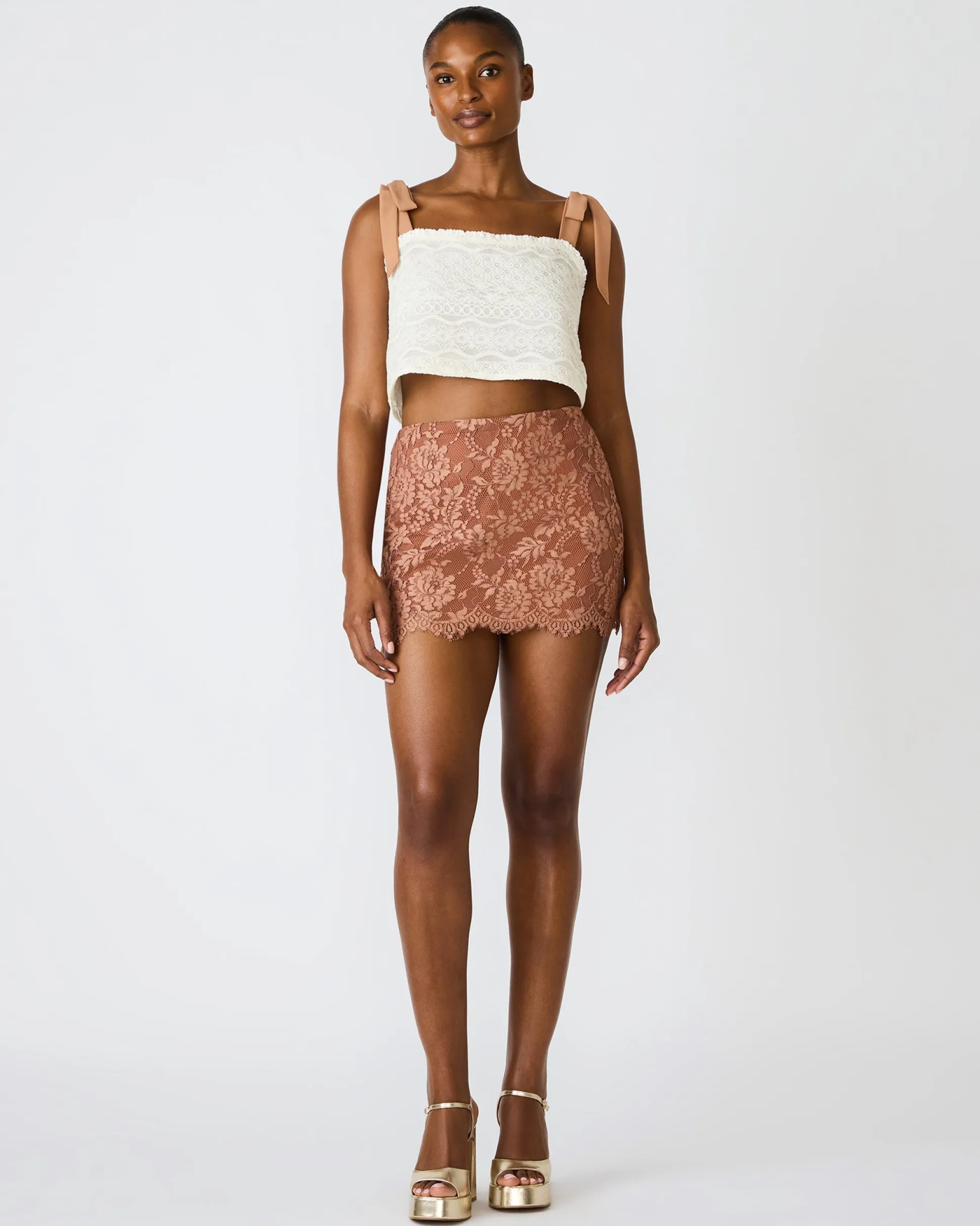 Cindi Skirt Mocha Heather