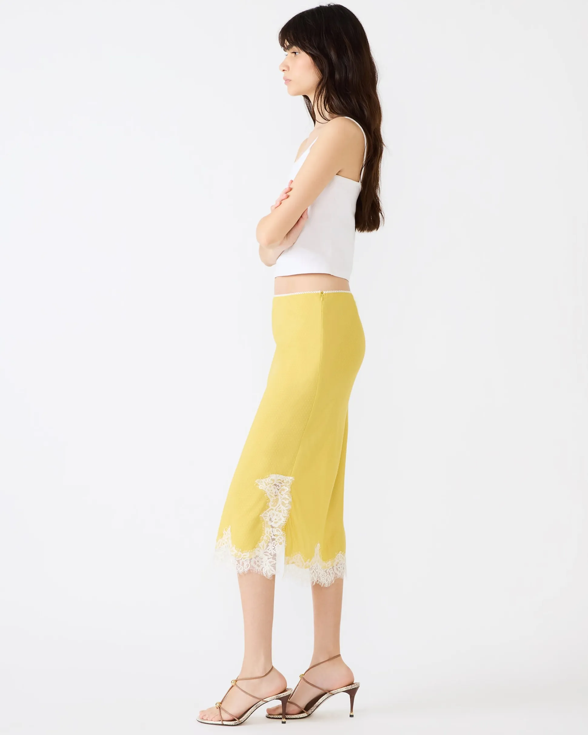 Cinthia Skirt Golden Lime