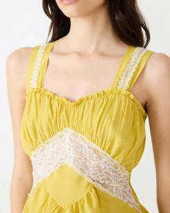 Cinthia Top Golden Lime