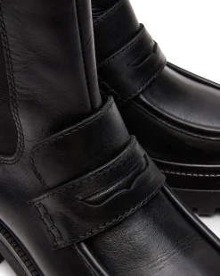 Conway Black Leather