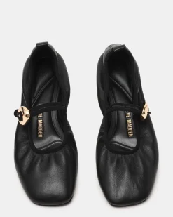 Daffia Black Leather