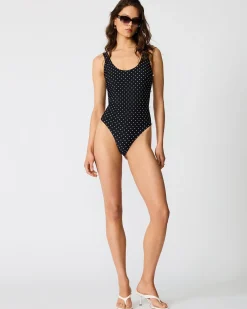 Darling Dot One Piece Swimsuit Black Multi