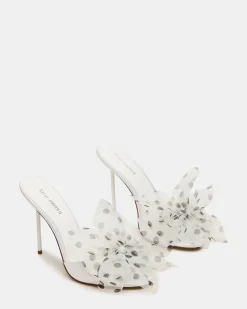 Davina Tulle White/black Polka Dot