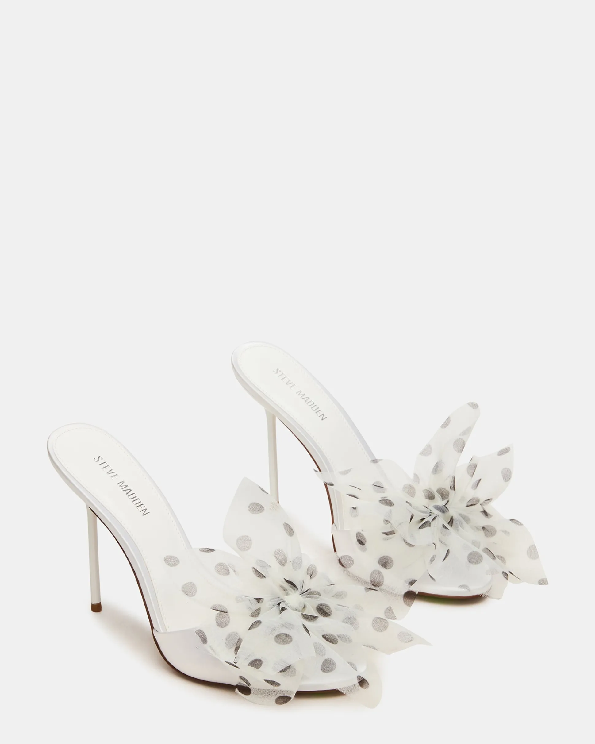 Davina Tulle White/black Polka Dot