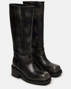 Davos Black Distressed
