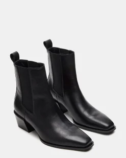 Daxen Black Leather