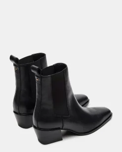 Daxen Black Leather
