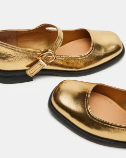 Delancy Gold Leather