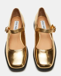 Delancy Gold Leather