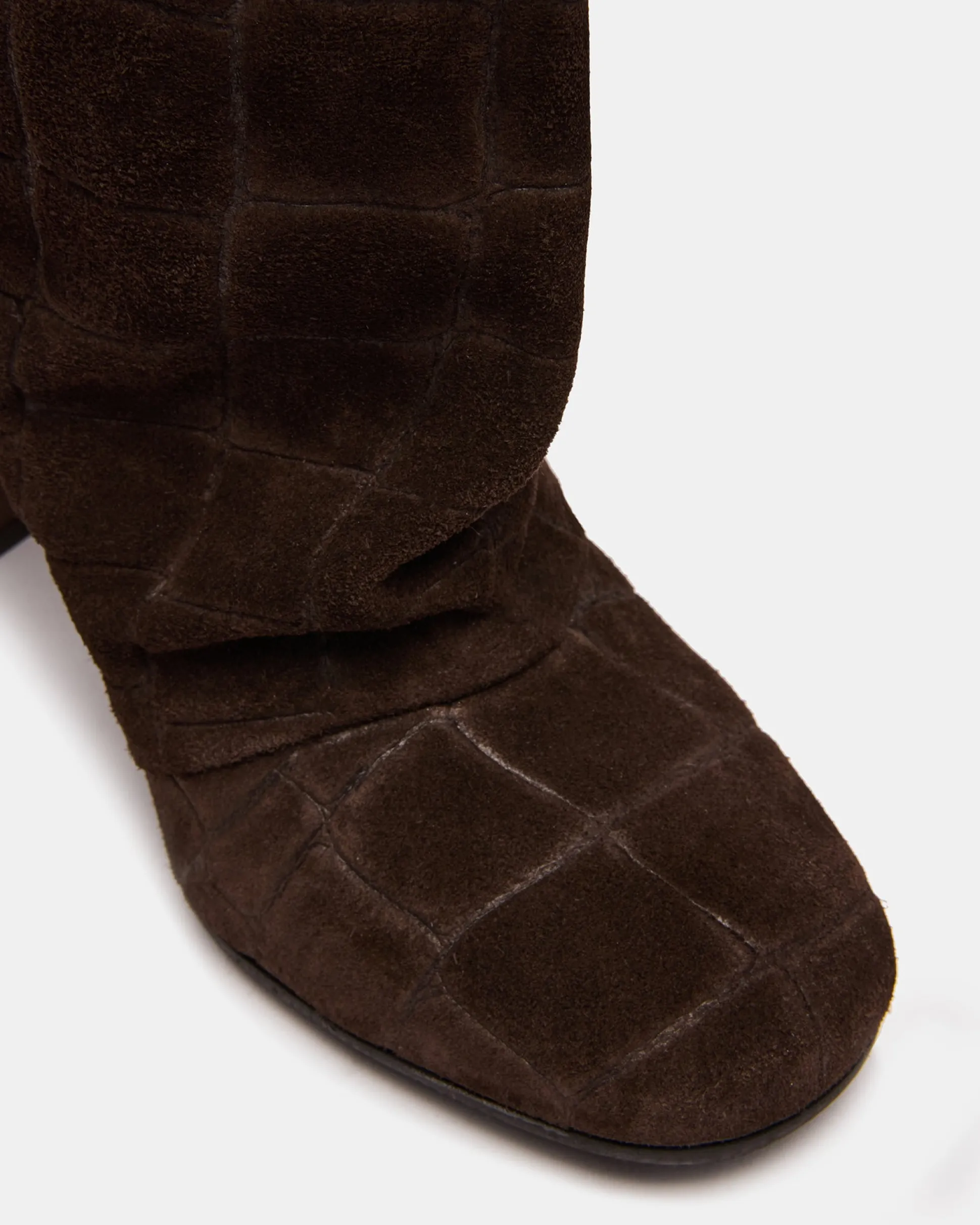 Delia Dark Brown Suede