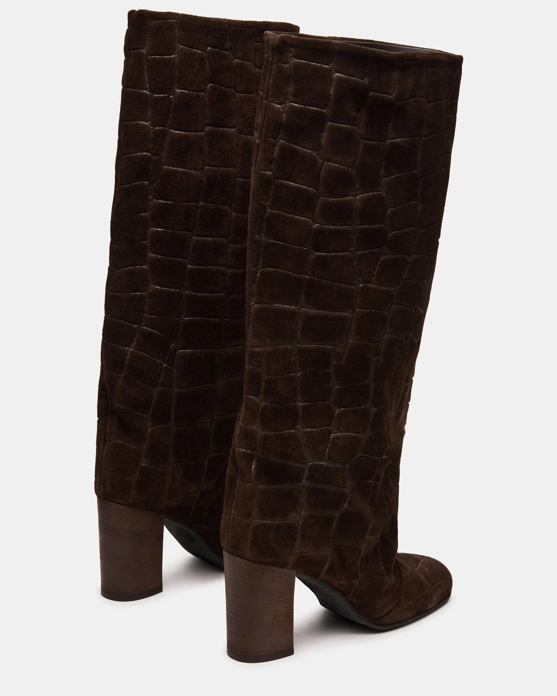Delia Dark Brown Suede