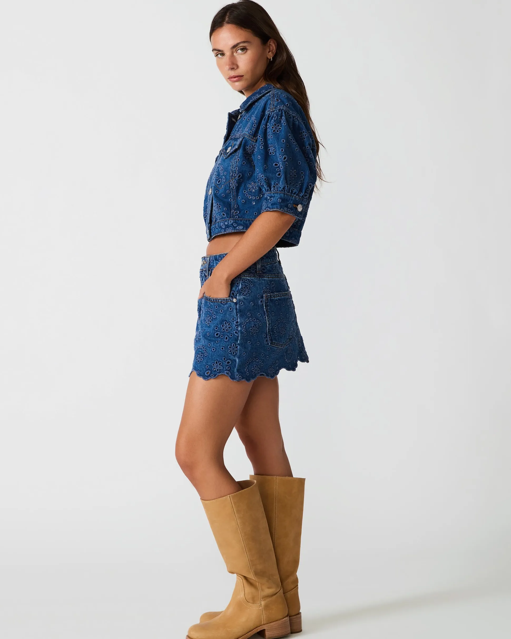 Delilah Skort Blue Depths