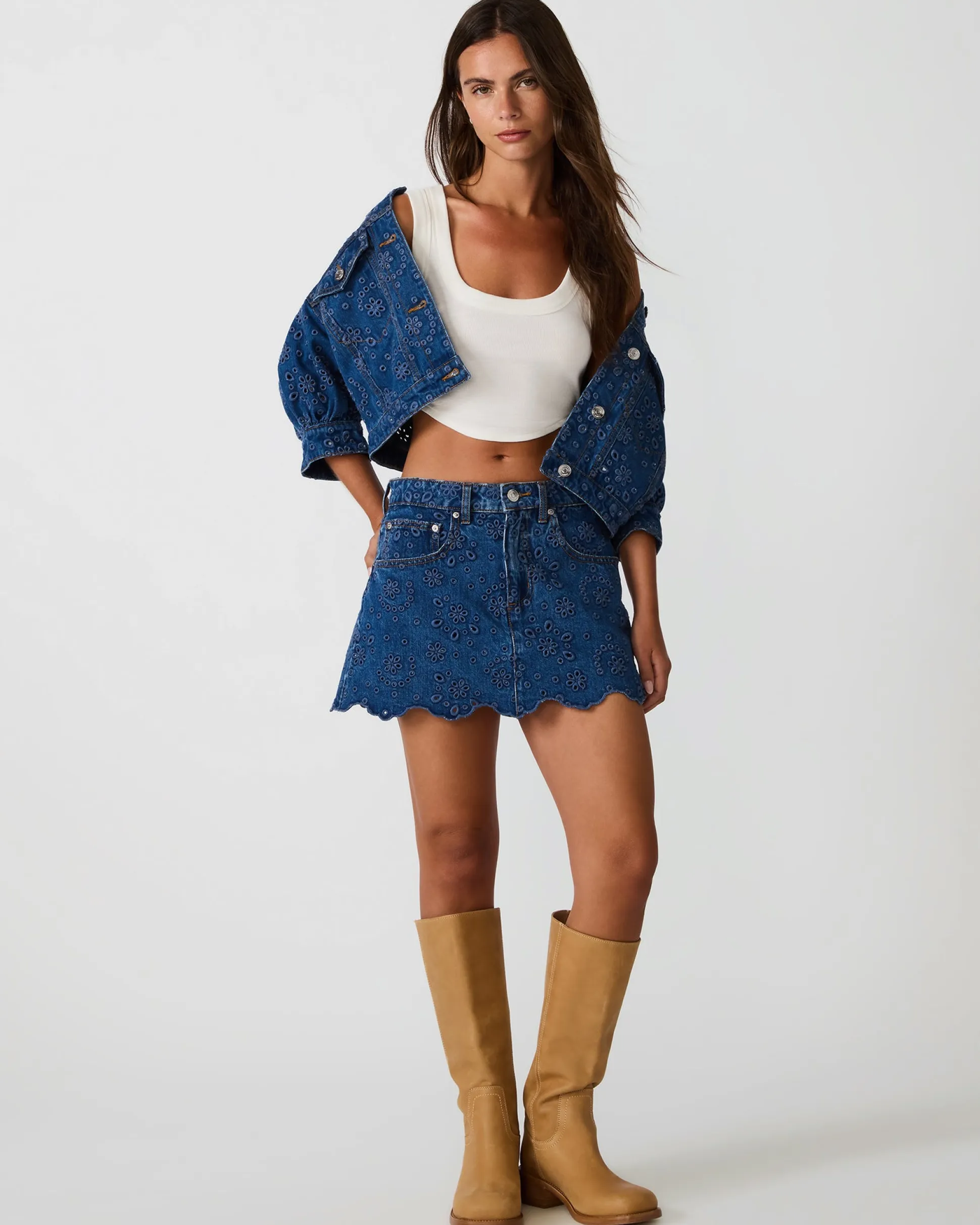 Delilah Skort Blue Depths