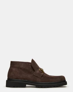 Deputy Chocolate Brown Suede